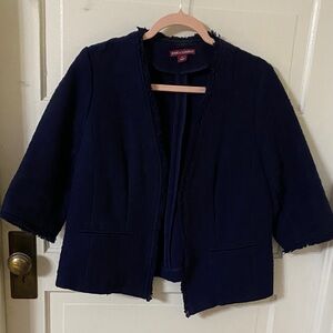 Jessica London Navy Textured Blazer